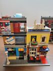 Lego City Custom Modular Apartment Building And Shops- Cafe And Pet Shop
