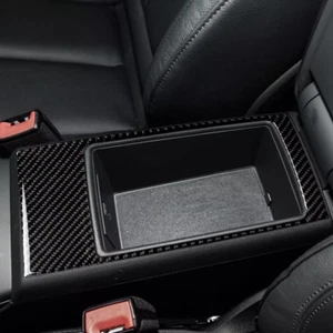 For Audi A3 S3 RS3 8V 2013-2019 Real Carbon Fiber Interior Armrest Cover Trim - Picture 1 of 6
