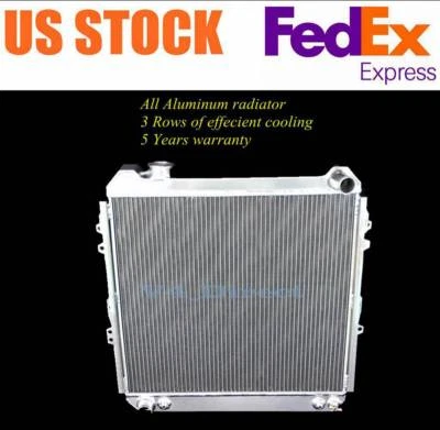 Radiador de alumínio 3 fileiras para 1989-95 Toyota 4Runner 1988-1995 Pickup 3.0L V6 AT - Imagem 1 de 4