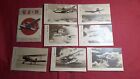 SALE! Postcard Japan 7 pics set Imperial Navy Aircraft Bomber Fighter 1940