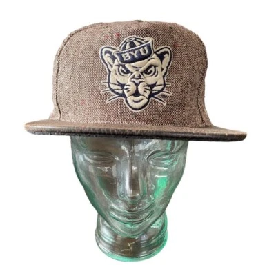 Zephyr BYU Cougars NCAA Football Dapper 5 Panel Snapback Hat Wool - Image 1 of 4