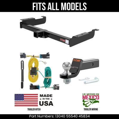 Enganche de remolque para GMC Savana 1500 03-14 cable de 4 pines bola de 178" se adapta a todas las curtas 6 k 2" Foto 1 de 4