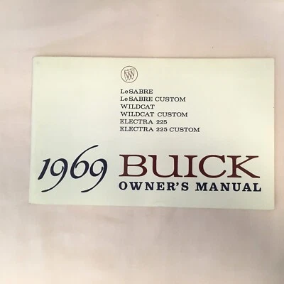 NOS 1969 Buick Owners Manual Le Sabre Wildcat Electra 225 Custom Foto 1 de 4
