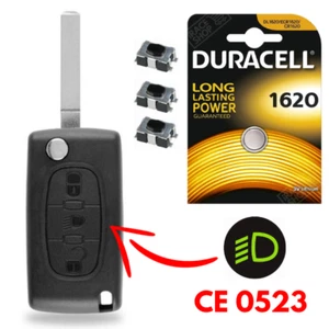 Boitier 3 Boutons Télécommande Coque Clé pour Plip CITROEN C2 C3 C4 C6 C8 - Picture 1 of 4