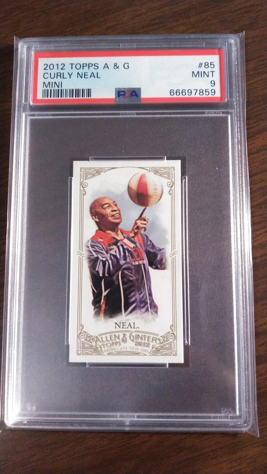 2012 Topps Allen & Ginter Mini #85 Curly Neal Globetrotters PSA 9 Mint Pop 1/1 - Image 1 of 1