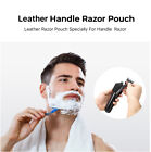 Echter Leder Griff Rasiermesser-EtuiRasierer-Abdeckung Rasierer Schutz Für Reise