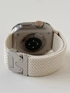 Braided Band For Apple Watch Straps 40 mm 44mm 46mm 42mm 49mm 45mm 41mm 38mm Bra - Picture 1 of 20