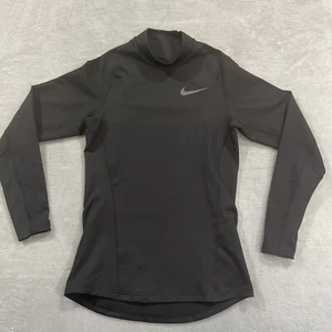 Camisa Nike Dri Fit Para Mujer Grande Manga Larga Capucha Cuello Ropa Activa Compresión - Imagen 1 de 9
