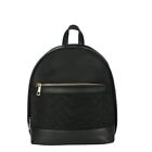 Black Ladies Rucksack Bag With Pocket & Adjustable Straps - NEW!
