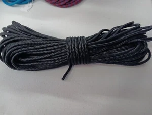 3/16 x 185 ft. Double Braid Polyester .Rope. Black. - Picture 1 of 3