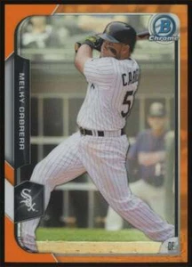 2015 Bowman Chrome Orange Refractor Melky Cabrera #66 Chicago White Sox /25 - Picture 1 of 3