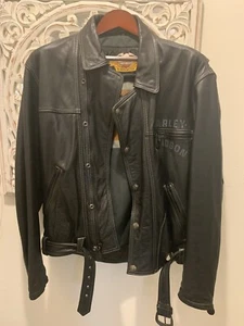 Harley Davidson Vintage Lederjacke Größe Medium - Bild 1 von 11