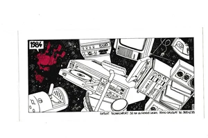 TARDI Grußkarte J.P Champion 1984 unveröffentlichte Zeichnung - Bild 1 von 2