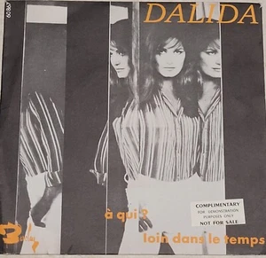 1967 Dalida - A Qui? Loin Dans Le Temps Demo Copy, 7" Vinyl LP - Picture 1 of 6