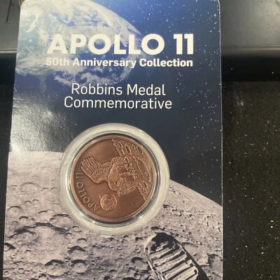 2019 Apollo 11 50th Anniversary Collection 1 oz Copper Commem. Robbins Med #1654 - Image 1 of 2