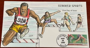 #3397 SUMMER SPORTS, Collins Hand-painted First Day Cover Perfect!!! - Picture 1 of 1