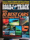 June 1975  Issue Of Road And Track  Magazine 10 Best Cars Of 1975