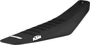 2023-2025 KTM SX-SXF XC 125 250 350 450 SEAT COVER ALL BLACK BLACK RIBS 352 LOGO - Bild 1 von 8