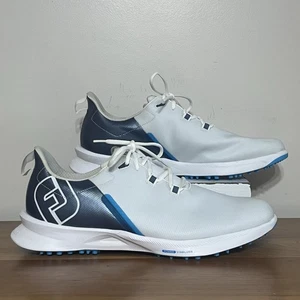 Men’s FootJoy Golf FJ Fuel Sport Spikeless Shoes #55427/55429 Blue White Size 13 - Picture 1 of 11