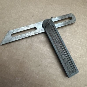 Vintage 4” Universal Bevel Brand Sliding T Bevel Square Tool All Metal - Picture 1 of 11