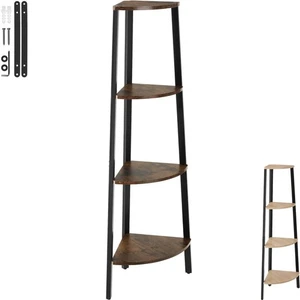 Scaffali ad angolo Newbridge 4 ripiani Stile ndustriale Antiribaltamento - Foto 1 di 25