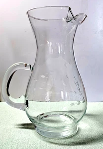 Princess House Crystal Pitcher Heritage Pattern Vintage - 72 Ounces - Picture 1 of 6