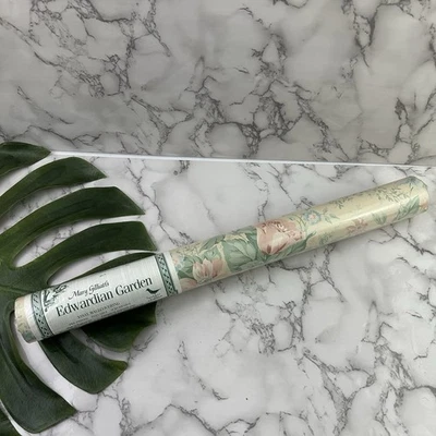 Sandpiper Studios Vintage 80s Pastel Floral Wall Covering Paper 1 Roll Garden - Image 1 of 4