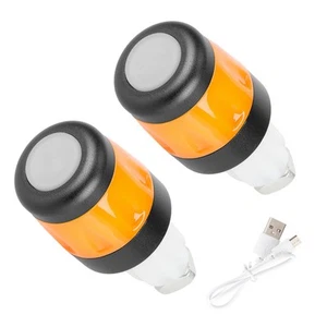 2Pcs Electric Scooter Handlebar Lights LED Warning Light Handlebar End7018 - Bild 1 von 8