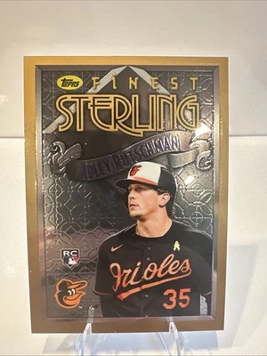 2023 Topps Finest Flashbacks - Finest Sterling Adley Rutschman #16 (RC) - Image 1 of 2