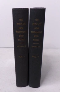 The People's New Testament With Notes Vol. I & II by B.W. Johnson HC 1950's - Imagen 1 de 12