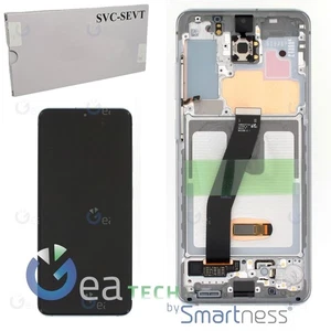 LCD DISPLAY SAMSUNG GALAXY S20 G980 G981 ORIGINAL SERVICE PACK WEISS OHNE KAMERA - Bild 1 von 3