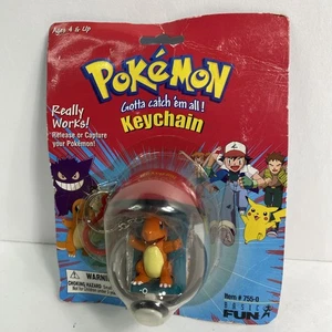 Pokemon Vintage Charmander Pokeball Llavero Nuevo Precintado 1999 Básico Diversión Retro - Imagen 1 de 7