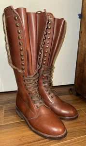 Botas de equitación ecuestres alemanas altas con cordones para hombre - Imagen 1 de 7