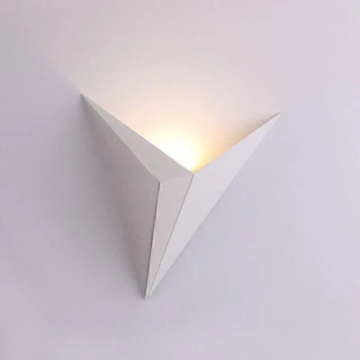 Practical LED Triangle Wall Light Fixture Sconce Bedroom Hallway Light - Image 1 of 4