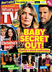 WHATS ON TV ENGLAND MAGAZINE 23/08/2025 - Picture 1 of 1