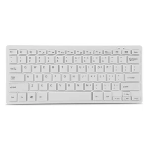 78 Keys Ultra Thin Mini USB Wired Keyboard For Desktop Computer Laptop PC (White - Picture 1 of 12