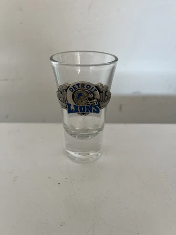 RARE - NFL - Detroit Lions Pewter Logo Shot Glass Cover