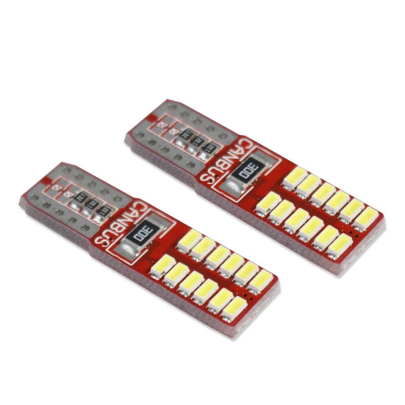 Luci di posizione led 24 led smd 2 luci canbus 6000k luce fredda 5 watt T10 - Immagine 1 di 1