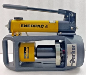 Parker MiniKrimp Hose Crimper with Hand Pump 94C-001-PFD Used Fast Shipping - Picture 1 of 6