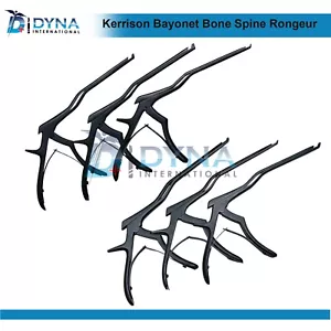 Kerrison Bayoneta Hueso Columna Rongeur, Instrumentos Ortopédicos Alemanes Conjunto de 6 Piezas - Imagen 1 de 4