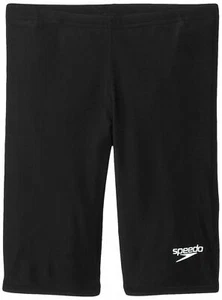 $124 Speedo Big Boy's Black Solid Pro LT Youth Jammer Bottoms Swimwear Size 20 - Picture 1 of 1