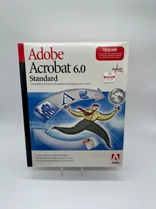 VTG Big Box Adobe Acrobat 6.0 Standard BRAND NEW SEALED PC Software 2003 Windows - Picture 1 of 9