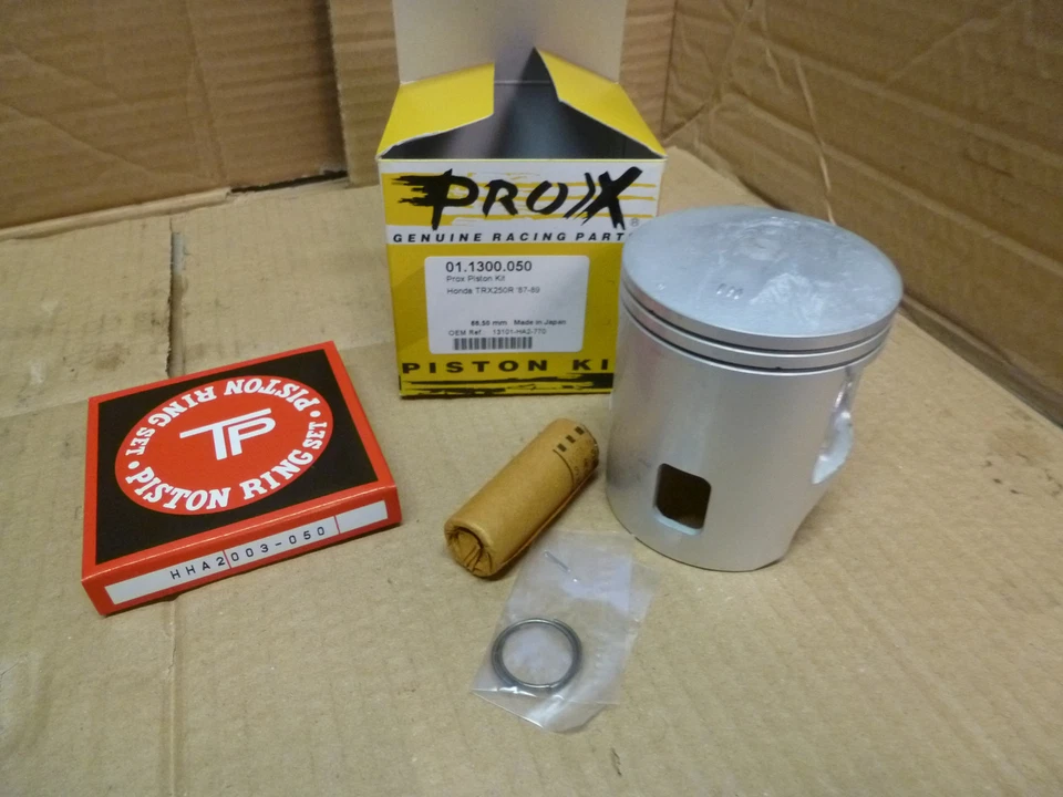 KIT PISTON PROX HONDA ATC TRX 250 R 1987 - 1990 66.50mm COTE +0.50 01.1300.050 - Photo 1/1
