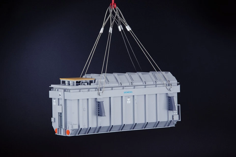 Siemens Heavy Transformer Load with Lifting Cables - IMC 1:50 Scale #33-0174 New - Image 1 of 4