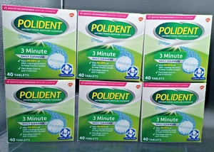 (LOTTO DI 6) Detergente per protesi polidente 3 minuti - 240 schede totali - SCAD. 03/26 - Foto 1 di 9
