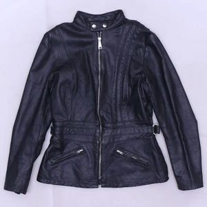 Chaqueta de cuero D5801 de colección Drospo para motociclista para niños hecha en Canadá talla 16 - Imagen 1 de 6