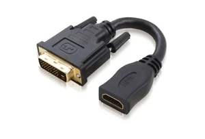 15Cm Dvi D M To Hdmi F Adapter Cable Male To Female - Picture 1 of 1