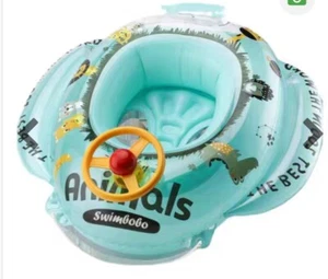Swimbobo Kleinkind Pool Schwimmer mit Sitz Boot Schlauchboot Ride-On - Bild 1 von 2