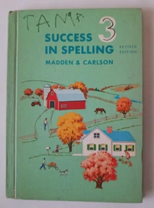Vintage 1960 Book SUCCESS IN SPELLING 3 By Madden & Carlson - Imagen 1 de 2