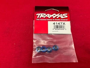 Traxxas 4147X 5mm TUERCAS DE RUEDA Bloqueo Nylon AZUL ALUMINIO BRIDA t-maxx Slayer - Imagen 1 de 3